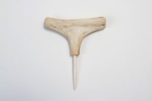 Image: Bone-handled awl with ivory shaft and point
