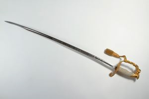 Image: U.S. Navy sword, engraved R. E. Peary 
