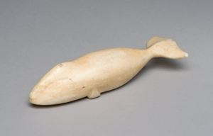 Image: Ivory bowhead whale carving