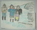 Image of [family outside a snow house]