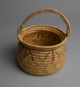 Image of Coiled Grass basket with handle