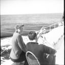 Image of Miriam and Peter sitting on deck