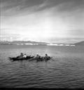 Image of Eskimos [Inuit] in Kayaks, Nugatsiak