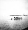 Image of Eskimos [Inuit] - open boat, Kayak