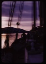 Image of deck view in sunset colors