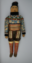 Image of Greenlandic doll in beaded collar and cuffs