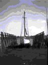 Image of The BOWDOIN in dry dock at Port Hawkesbury