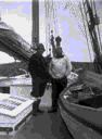 Image of Doc Potter and Doc Gross on board the Bowdoin