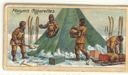Image of Cigarette card: Unpacking Sledge and Setting up Camp