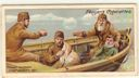 Image of Cigarette card: Henry Hudson Cast Adrift, June 23, 1611