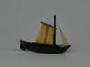 Image of Baleen Model Umiak [Oomiak] with Sails 