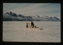 Image of Installing thermistor cable recording station in Centrum Lake, from raft on ice 