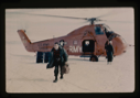 Image of Dan Krinsley landing at ice cap base near Graeselvev River