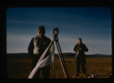 Image of Surveying of airstrip, Polaris Promontory, Personnel: Davies, Norvang.