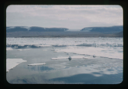 Image of View of Polaris Bay from the landing barge of the USS Atka. Note ice field
