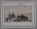 Image of Schooner Bowdoin crew at wheel