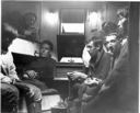 Image of Crew in forecastle of Schooner Bowdoin, with Dick, Abram, Nipatchee, To-ark-ta-g