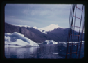 Image of Icebergs and ice cap seen through rigging (2 copies)