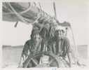Image of Miriam and Ed Dodd, publisher, on the schooner Bowdoin