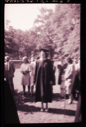 Image of Young woman in cap and gown