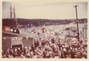 Image of Crowd on Fisherman's wharf when Schooner Bowdoin departed for the Arctic
