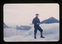 Image of Donald MacMillan on a glacier