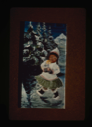 Image of Kate Hettasch painting, Inuit [Inuk] girl carrying candles