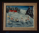 Image of Kate Hettasch painting: Children playing in snow