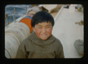 Image of Eskimo [Inuk] boy, aboard (2 copies)