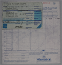 Image of American Express charge slip and bill from Sheraton for C. Warren Ring