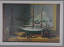 Image of Arctic Schooner Bowdoin - reproduction of painting