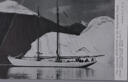 Image of The Schooner Bowdoin in the Kangerluk Fiord (with message)