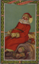 Image of Merry Christmas - Santa on his sleigh (with message)