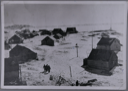 Image of Moravian Mission, Labrador - Hopedale Village in Winter (with message)