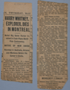 Image of Harry Whitney, Explorer, Dies in Montreal
