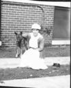 Image of "Billie, my nurse, with dog."