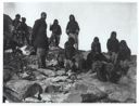 Image of Matthew Henson with Group of Inughuit on Rocks
