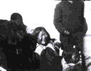 Image of Inuit women and children aboard