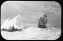 Image of Unidentified Artwork Depicting Ship in Ice and Camp, Reproduction