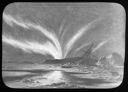 Image of Unidentified Artwork Depicting Northern Lights, Ship and Bear, Reproduction
