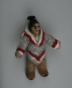 Image of Female doll in felted wool, West Greenland