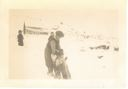 Image of Greenlandic children playing in snow