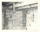 Image of Interior, cold storage building, showing cases of beef fresh frozen boneless fo