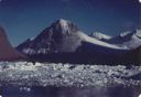 Image of Pack ice, mountain beyond