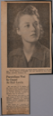Image of Newsclip: wedding of Flossie Haines and Wilford W. Garbett