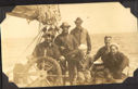 Image of BOWDOIN crew at wheel