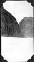 Image of On glacier, looking to cliffs