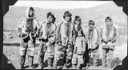 Image of Seven Eskimo [Inuit] boys, in furs