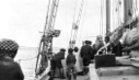 Image of Eskimos [Inuit] aboard