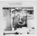 Image of Bill Holmes in the engine room